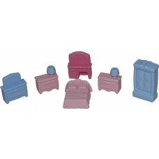 Набор мебели для кукол №1 (6 элементов) (в пакете)