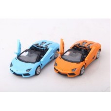 Машина мет. 1:43 Lamborghini Aventador LP700-4 Roadster, откр.двери, цвета в ассорт.,12см