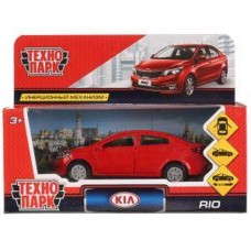 Машина металл "KIA RIO" 12см, открыв. двери, инерц, красный в кор. Технопарк в кор.2*3