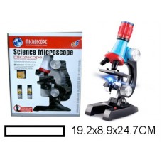 Микроскоп с аксессуарами,на батарейках (батарейки в комплекте отсутствуют), в коробке