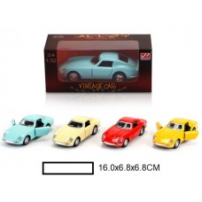 Машина метал, 1:32 "Vintage car"  в ассорт,, кор, 16х6,8х6,8 см