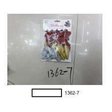 Набор надувн. красных-серребристых шаров  30 см, 15 шт в пакете
