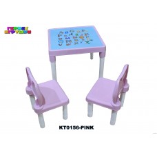 Набор детской пласт.мебели (стол +2 стула) PINK