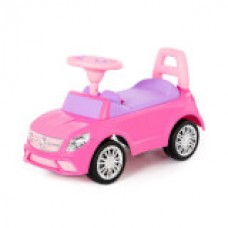 Каталка-автомобиль "SuperCar" №3 со звуковым сигналом (розовая)