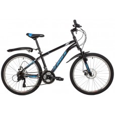 Велосипед FOXX 24" AZTEC D синий, сталь, размер 14"