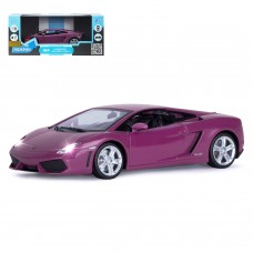 ТМ "Автопанорама" Машинка металлическая 1:24 Lamborghini Gallardo, розовый, откр. двери и багажник,