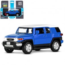 ТМ "Автопанорама" Машинка металлическая 1:32 Toyota FJ Cruiser, синий, свет, звук, откр. двери, инер