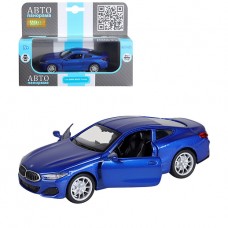 ТМ "Автопанорама" Машинка металлическая 1:44 BMW M850i Coupe, синий, откр. двери, инерция, в/к 17,5*