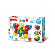 Мозаика для самых маленьких Baby Toys "Бабочка" d 40/4 цв (27 эл) nev кор арт.03580