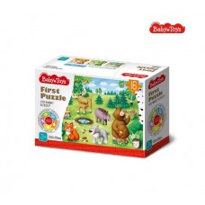 Пазл First Puzzle "Кто живет в Лесу" (16 эл) Baby Toys арт.04190