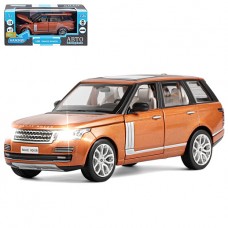 ТМ "Автопанорама" Машинка металлическая 1:26 Range Rover, оранжевый перламутр, откр. двери, капот и