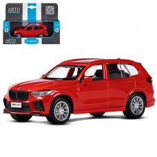 ТМ "Автопанорама" Машинка металлическая 1:43 BMW X5M, красный, инерция, откр. двери, в/к 17,5*12,5*6