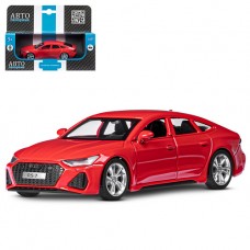 ТМ "Автопанорама" Машинка металлическая 1:43 Audi RS7 Sportback, красный, откр. двери, инерция, в/к