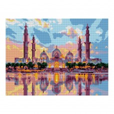 Ам-062 Алмазная мозаика 30*40 см (полное заполнение) "Мечеть Зайда"