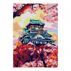 Ам-082 Алмазная мозаика 21*30 см (полное заполнение) "Япония в цвету"