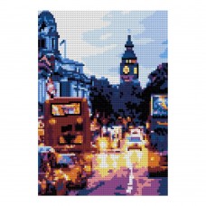 Ам-098 Алмазная мозаика 21*30 см (полное заполнение) "Улица Лондона"