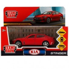 Машина металл KIA STINGER длина 12 см, двери, багаж., инерц, красный, кор. Технопарк в кор.2*36шт