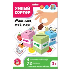 Игра развивающая Умный сортер "Мой, моя, мое, мои" арт.04868