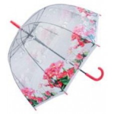 Зонт РК (60см) прозр купольный Цветы ПВХ пакет (YS07-1)
