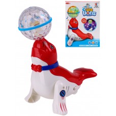Интеракт игрушка РК Морской котик со светящ шариком (свет звук кор) (2023341)