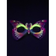 Карнавальная маска ML светящ Бабочки желтая НУ-4938
