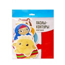 Пазлы-контуры мягкие "Колобок" 7 шт Baby Toys арт.05486